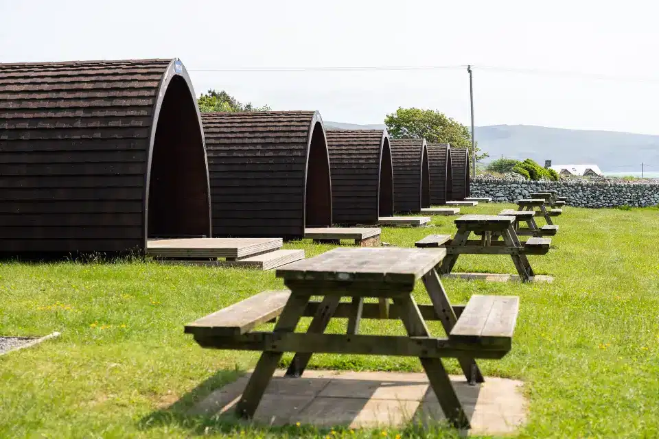 Camping pod at Tyddyn Goronwy in Barmouth