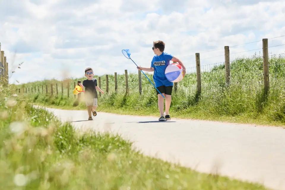 Nearby beach path at Robin Hood Holiday Park