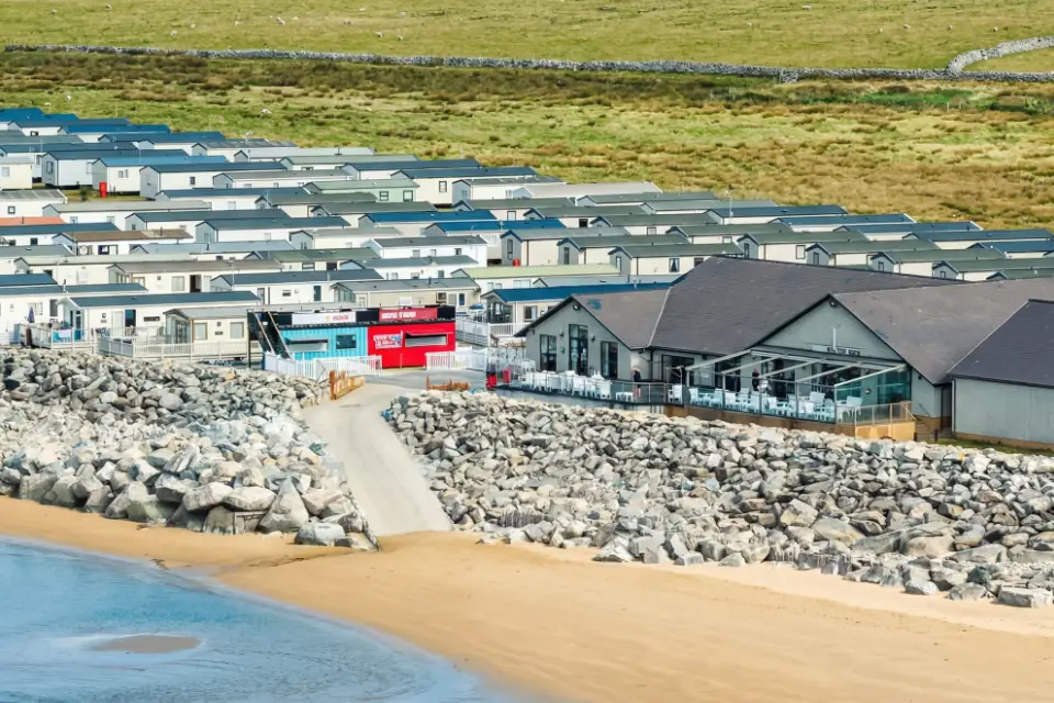 Nearby beach path at Robin Hood Holiday Park