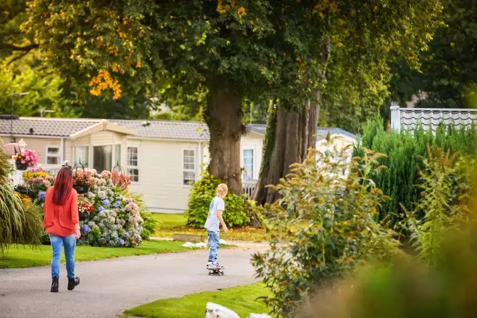 Children enjoying activities on Pendyffryn Hall Holiday Park