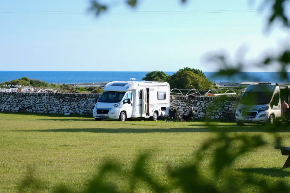Family taking in the countryside settings at Eryl Hall