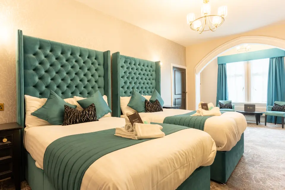 Beethoven hotel room at Woodlands Hall Hotel