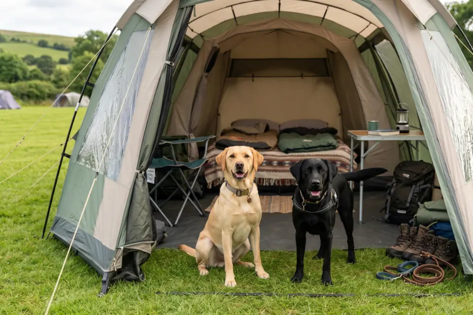 Dog friendly touring & camping pitches